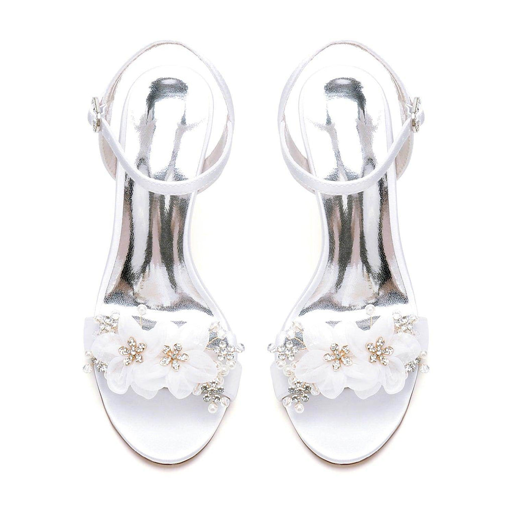 Stiletto Heel 9.5cm Silk-Like Shoes CK0449