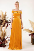 Sheath Sweep-Brush Train Velvet Bridesmaid Dress CB0516