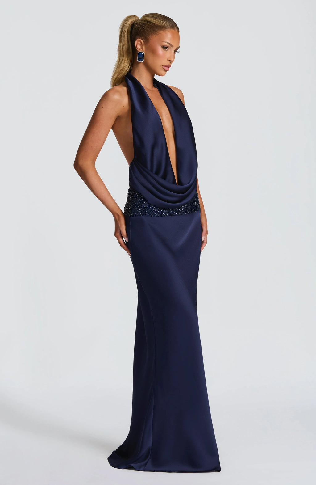 Ira Maxi Skirt - Navy