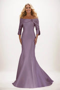 Trumpet-Mermaid Maxi Satin Mother of the Bride Dresses CM0381