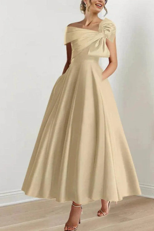 A Line Off The Shoulder Mother Dresses with Bows CM0333