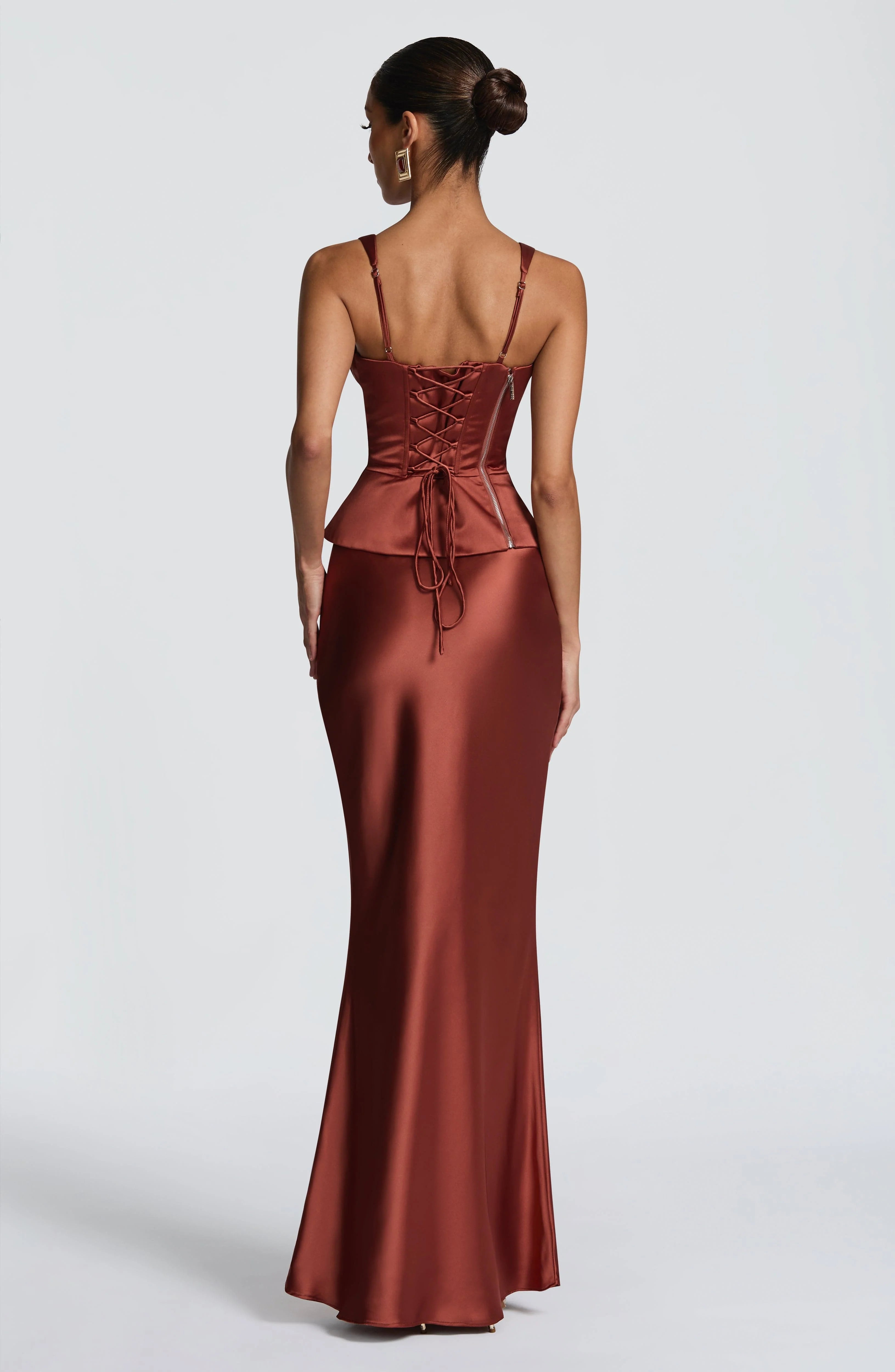 Atlanta Maxi Skirt - Rust