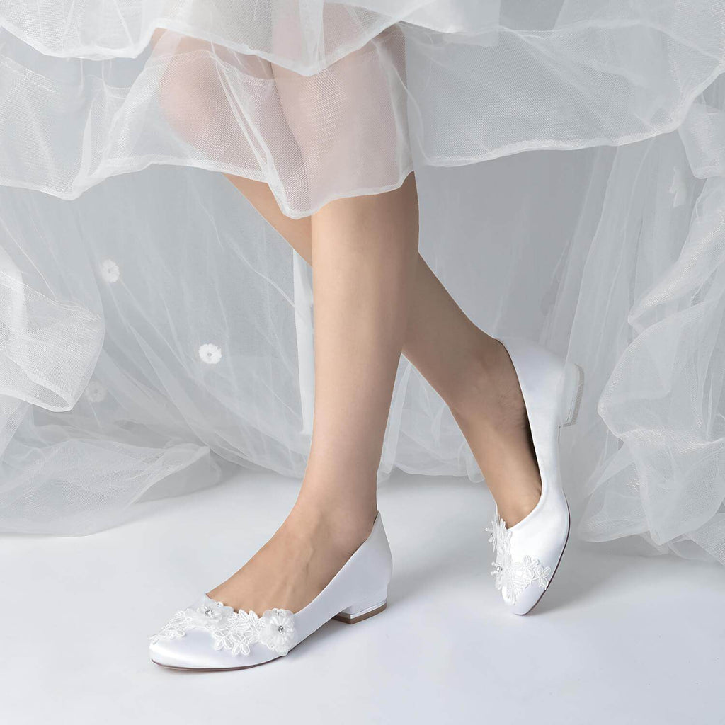 Flat Heel 2.5cm Silk-Like Shoes CK0375