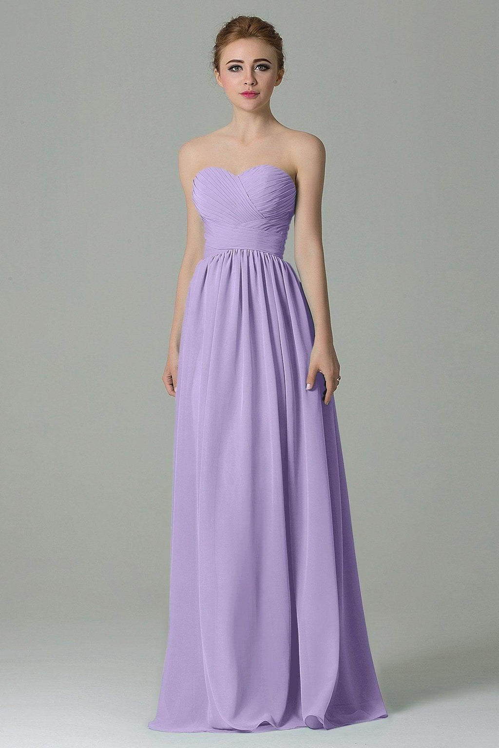 Sheath Floor Length Chiffon Bridesmaid Dress COZF1500C