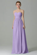 Sheath Floor Length Chiffon Bridesmaid Dress COZF1500C
