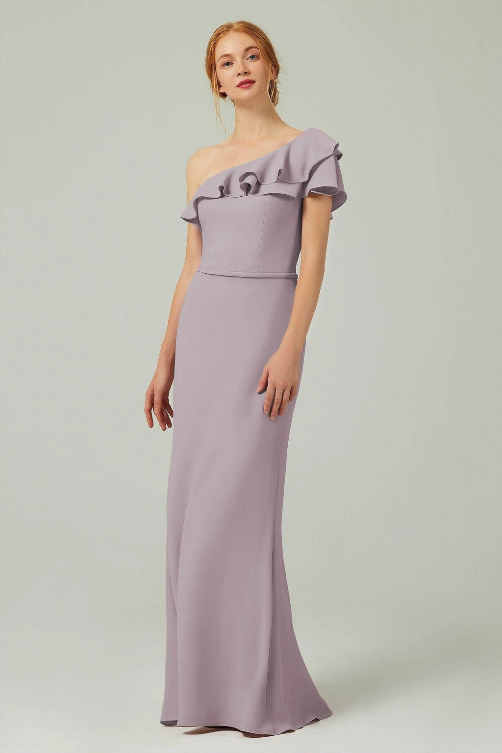 Sheath-Column Floor Length Chiffon Bridesmaid Dress CB0349
