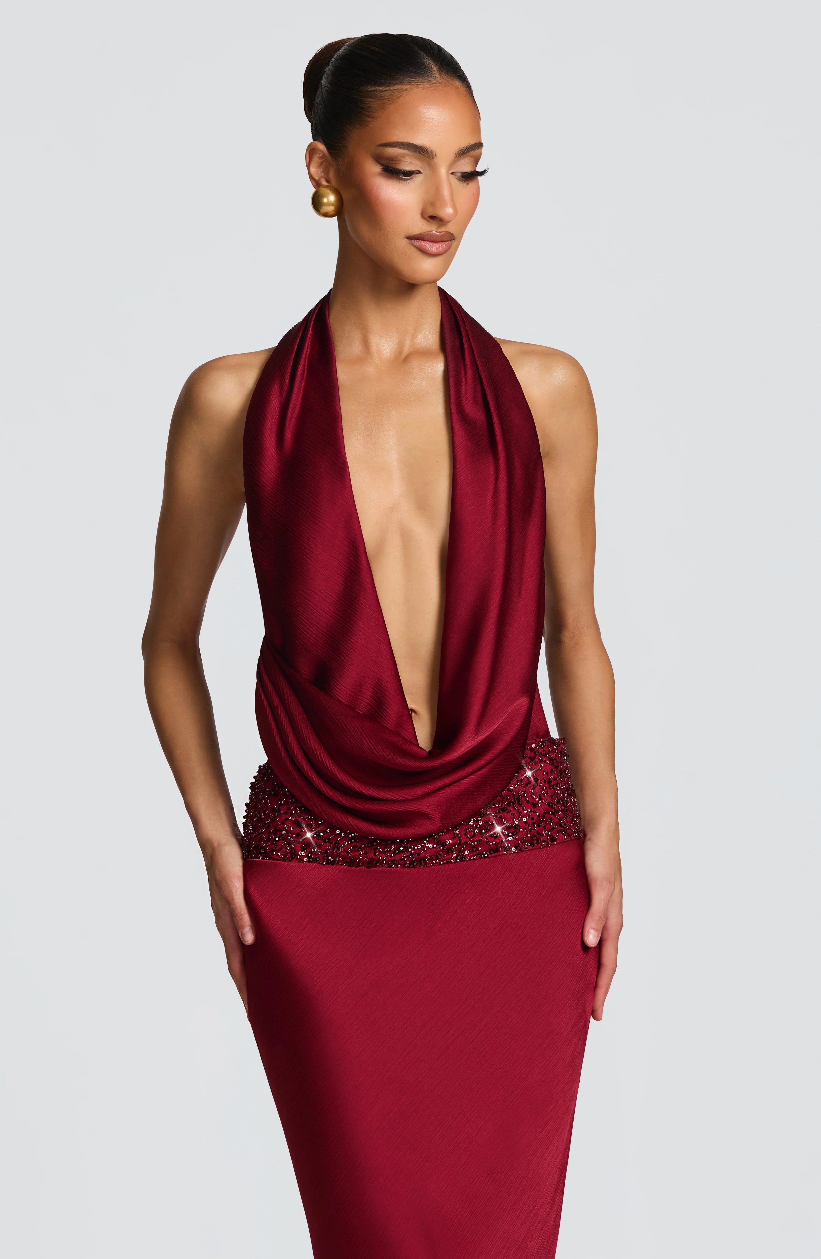 Eleni Bodysuit - Burgundy