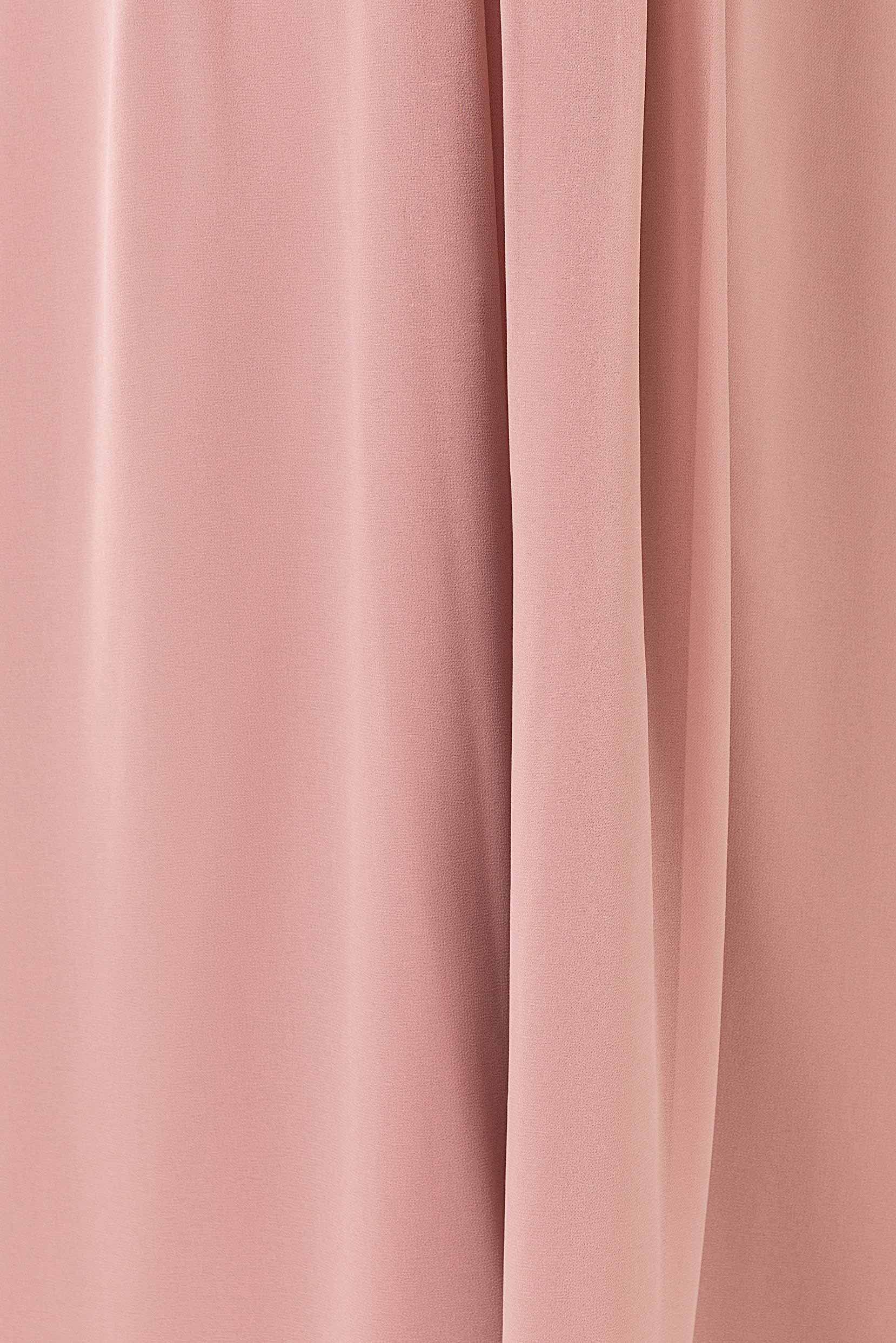 A-Line Sweep-Brush Train Chiffon Bridesmaid Dress CB0458