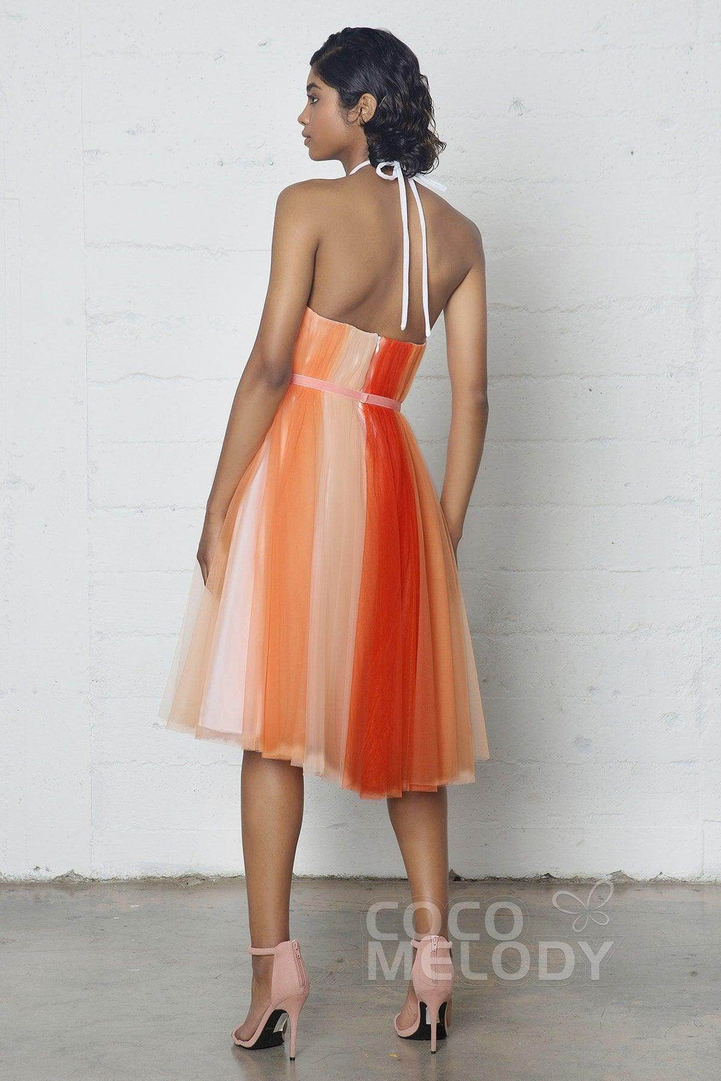 Sheath-Column Knee Length Tulle Dress PR17009