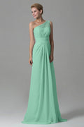 Sheath Sweep Train Lace/Chiffon Bridesmaid Dress COZK16004