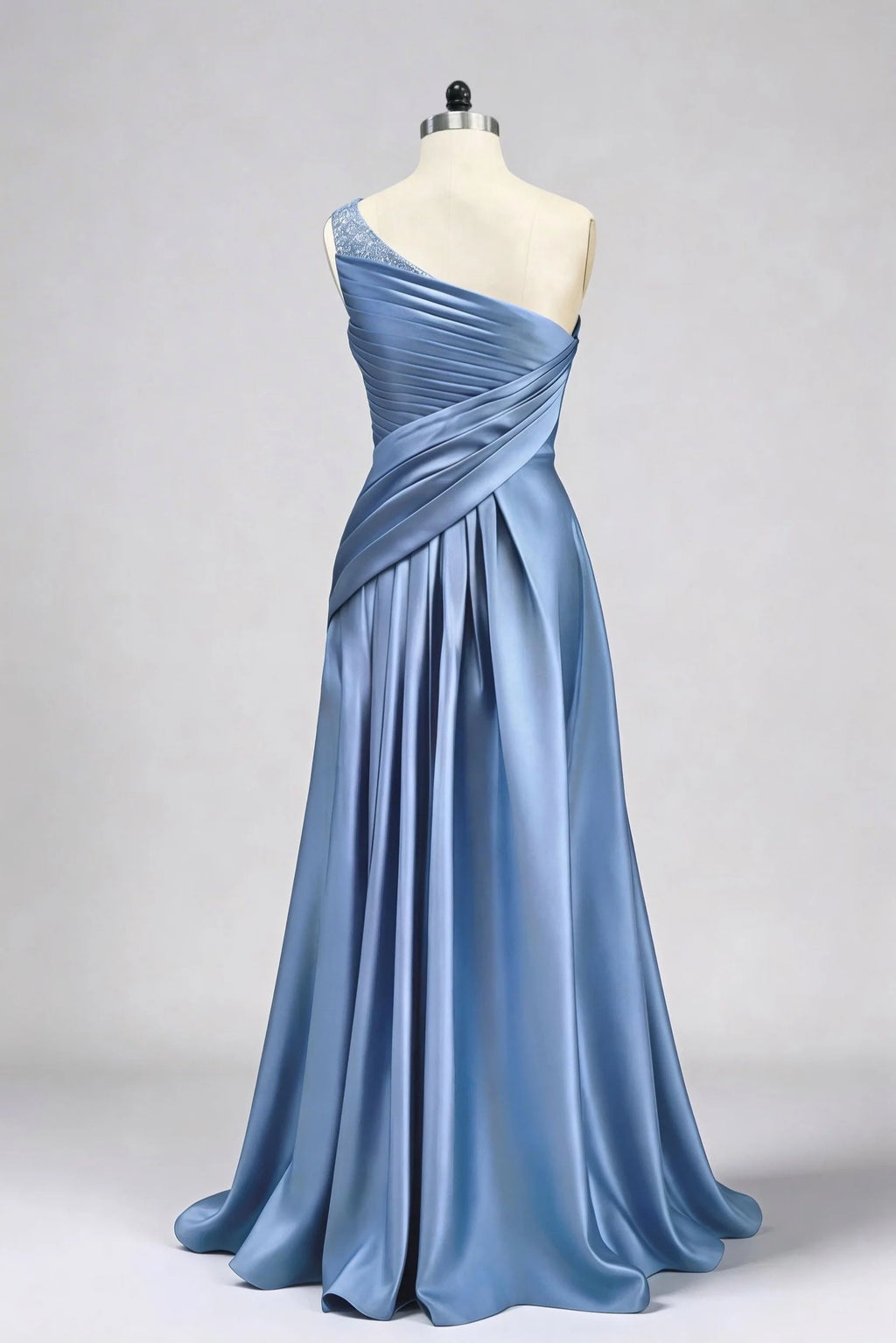 Sheath One Shoulder Sleeveless Floor Length Mother Dresses CM0373