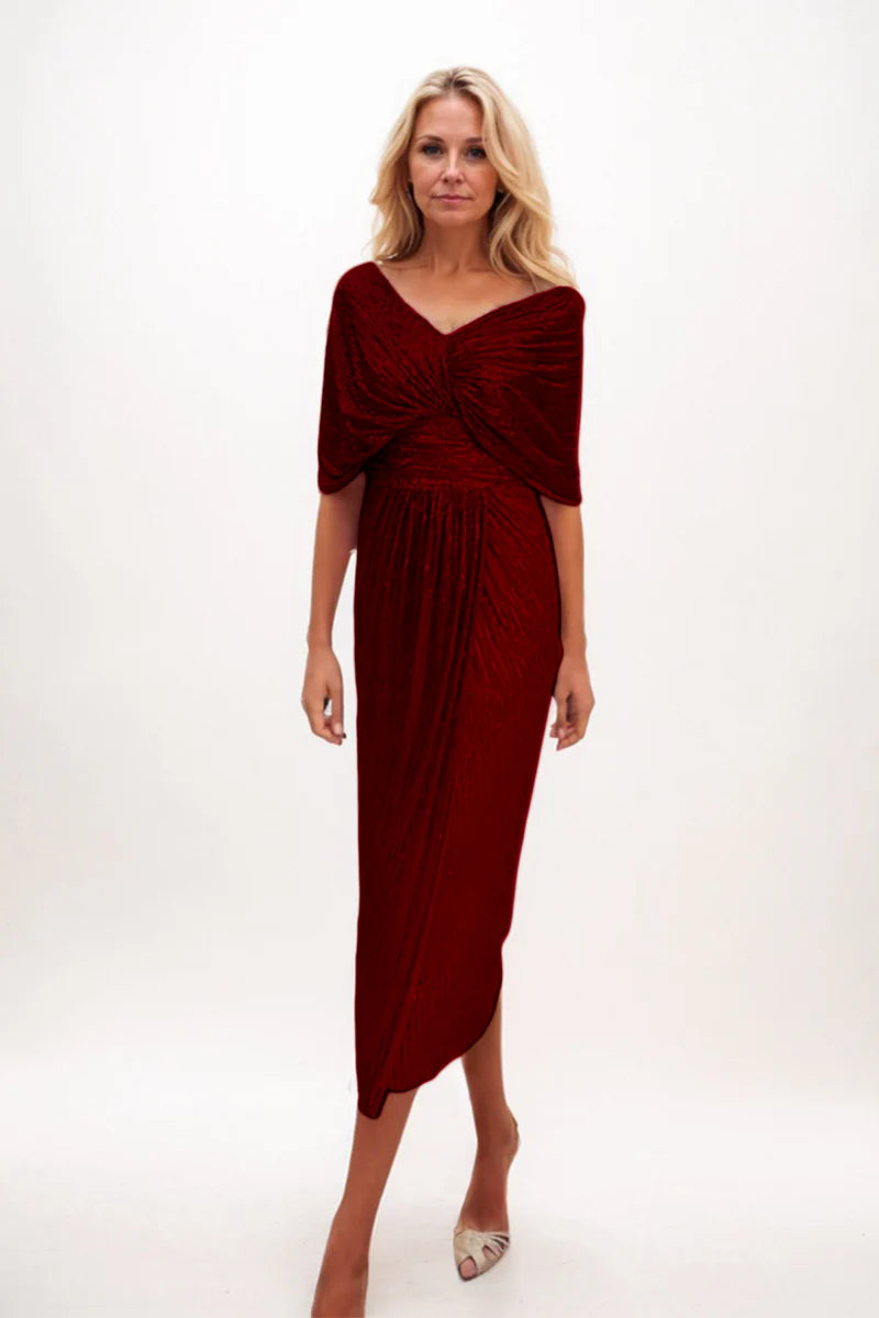A-line Midi Sequined Mother Dress CM0225