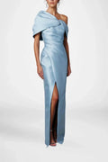 Sheath Column Half Sleeves Floor Length Mother Dresses CM0376