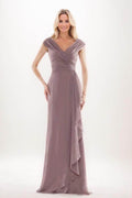 Sheath-Column Maxi Chiffon Mother Of The Bride Dress CM0312