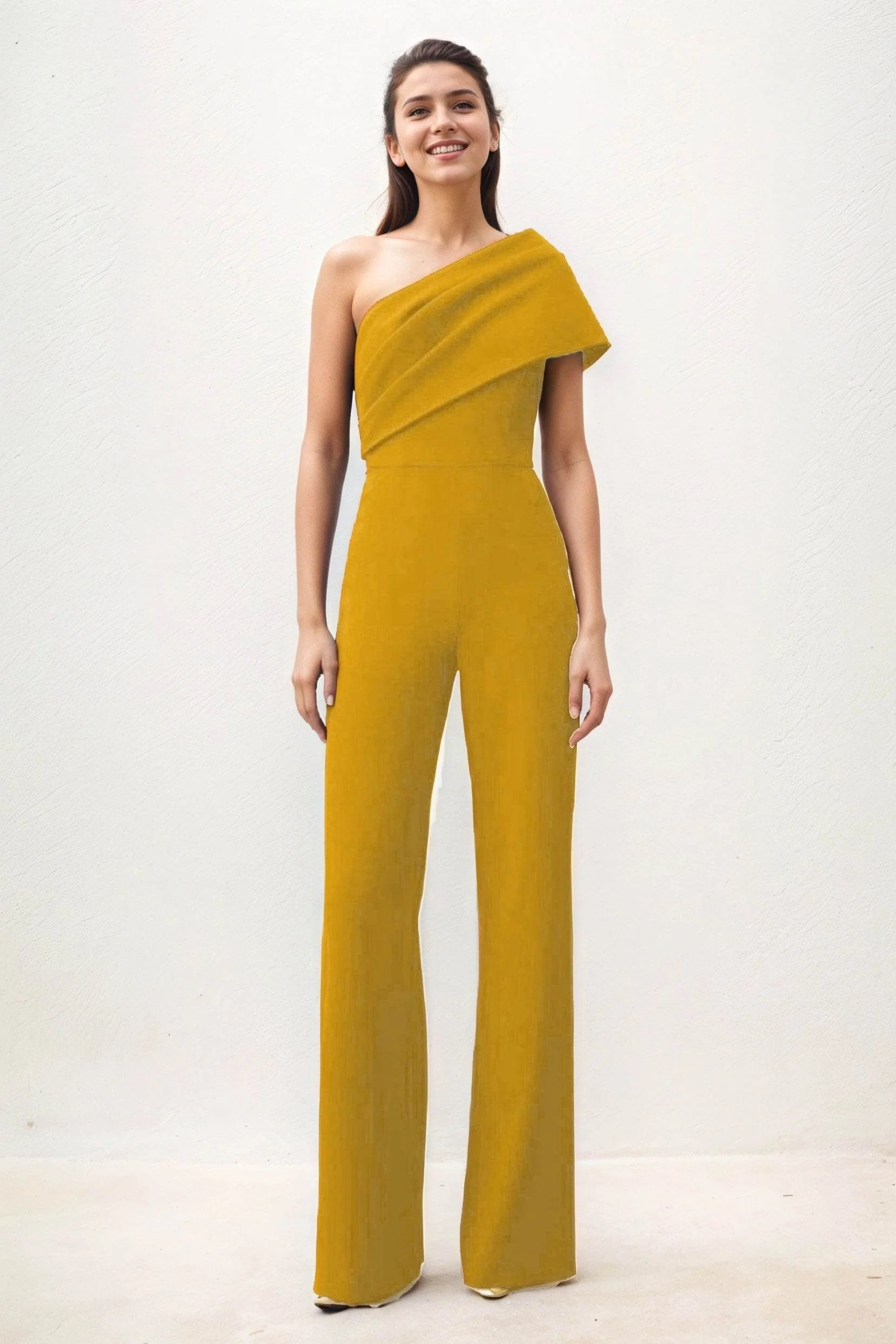 Jumpsuit Maxi Elastic Cloth Wedding Guest Dress CG0277