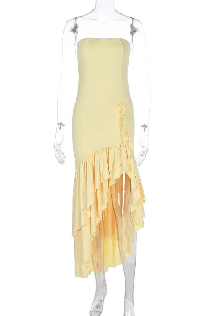 Mermaid High-Low Stretch Formal Evening Dresses 746074126248