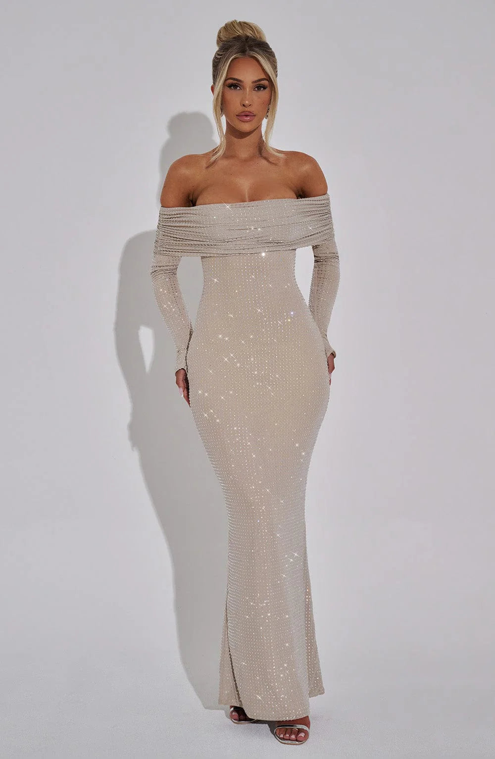 Cyprus Maxi Dress - Nude
