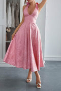 A-Line Midi Jacquard Casual Dresses 926130593341