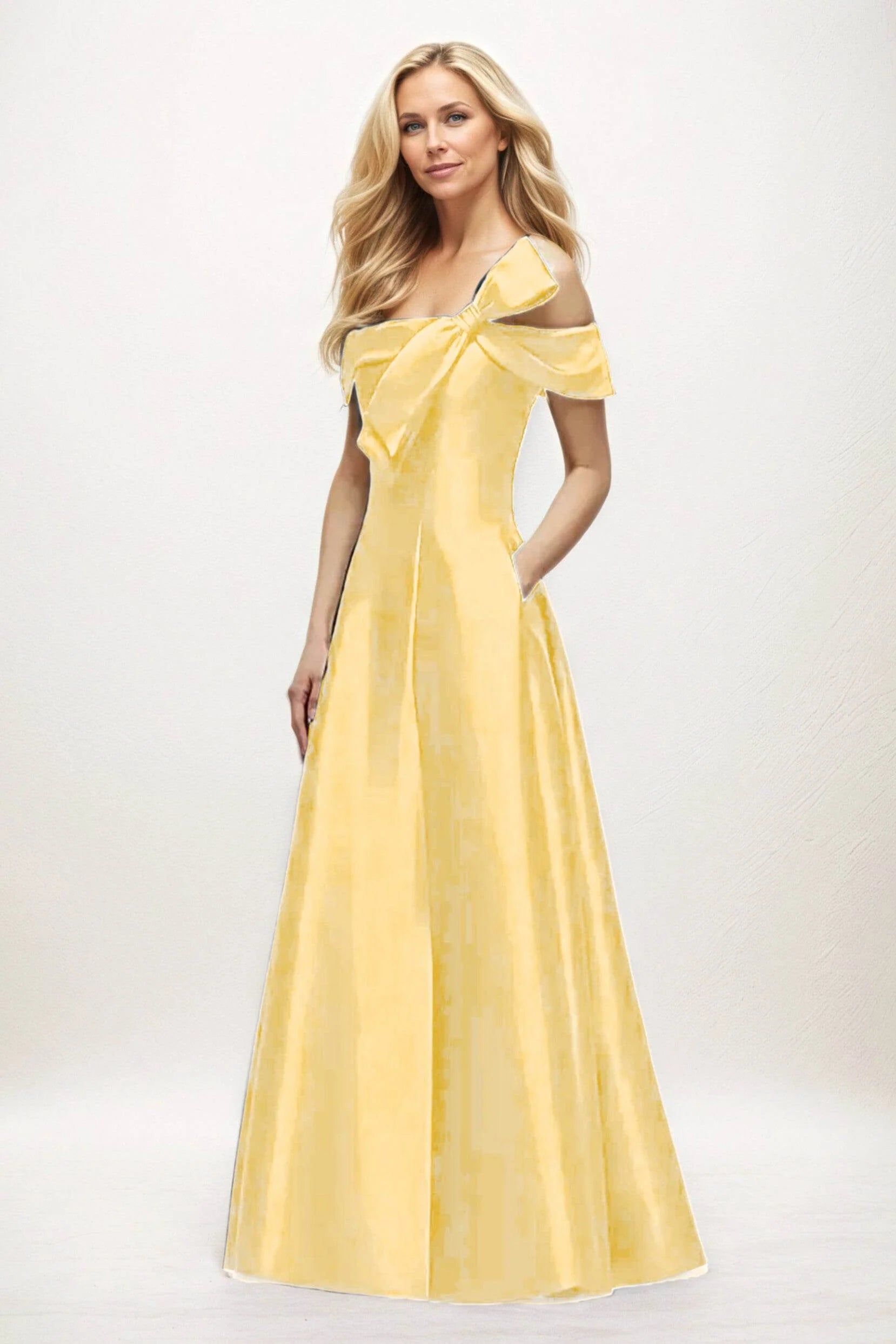 A-Line Maxi Satin Mother of the Bride Dresses CM0397