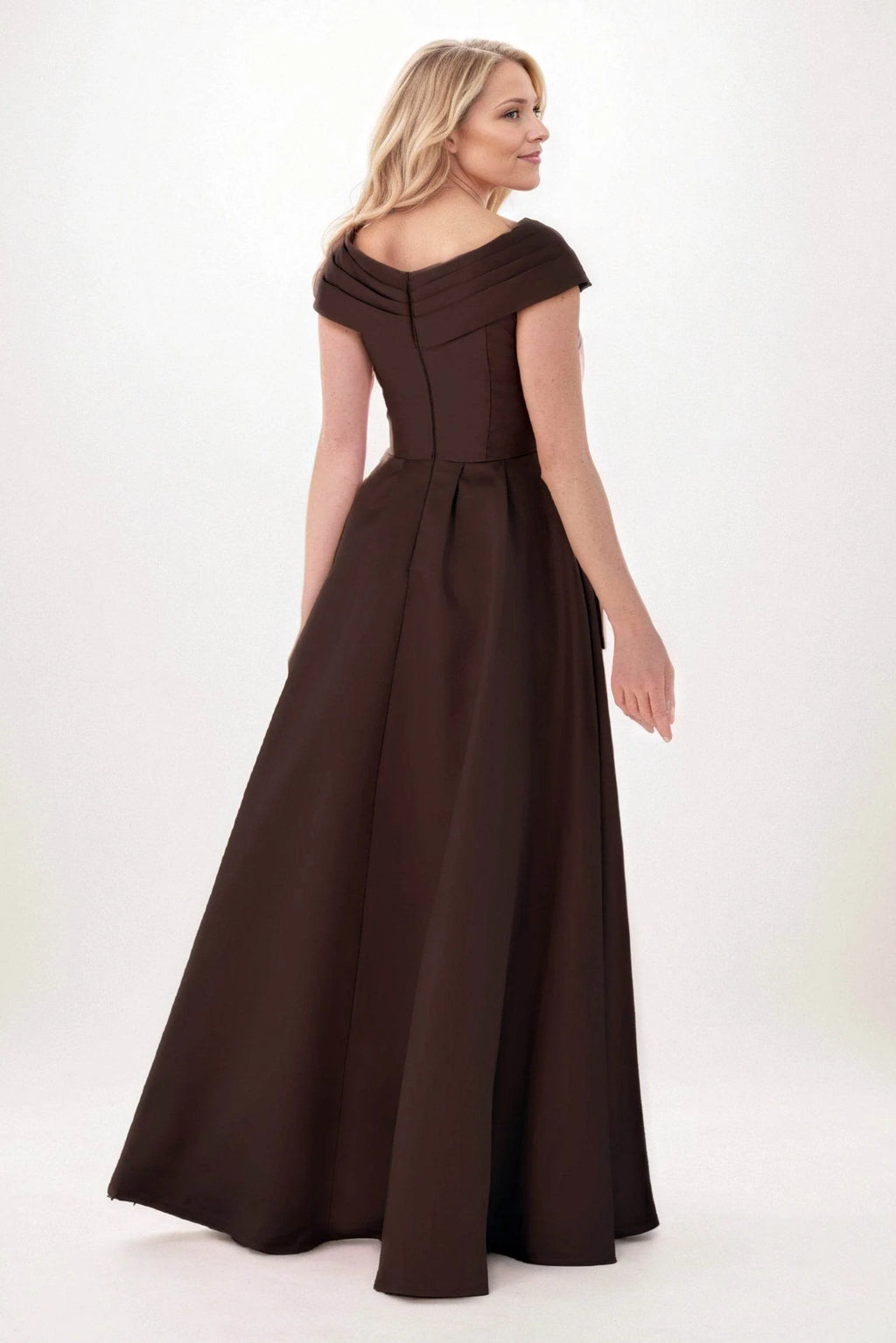 A-Line Maxi Satin Mother of the Bride Dresses CM0403