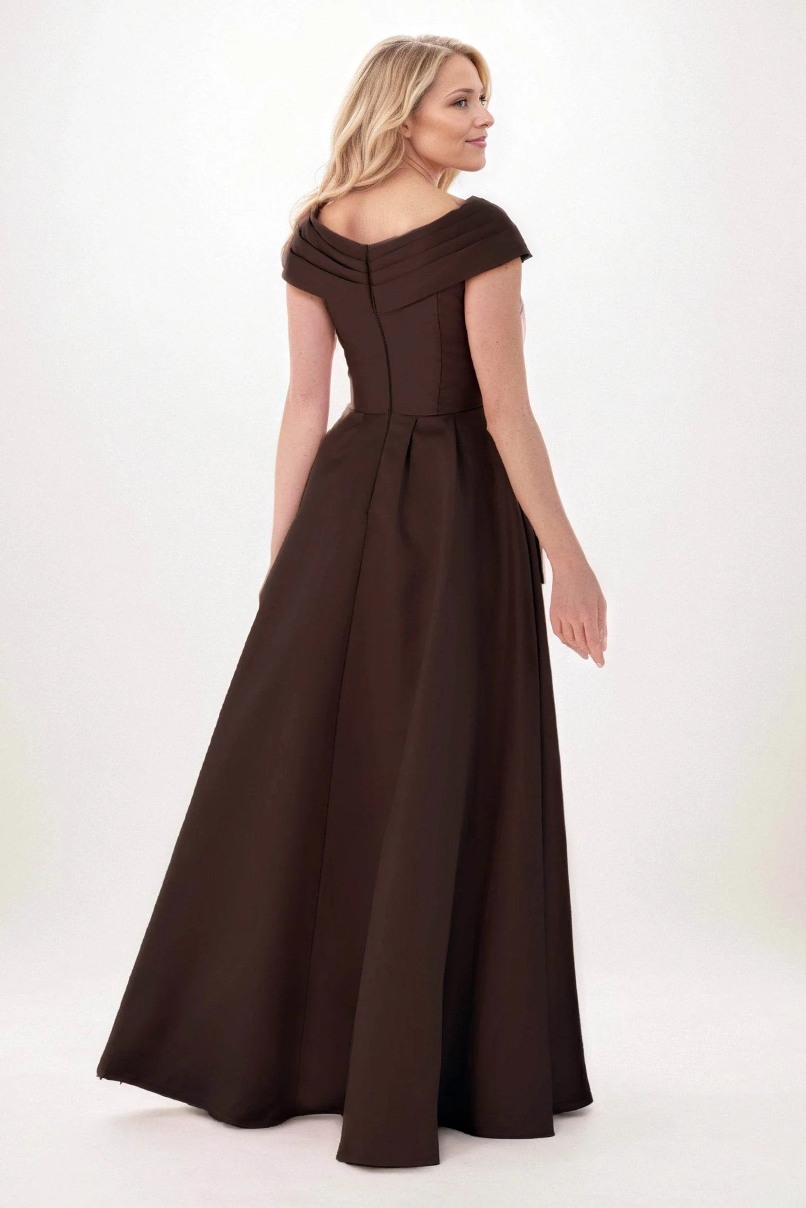 A-Line Maxi Satin Mother of the Bride Dresses CM0403
