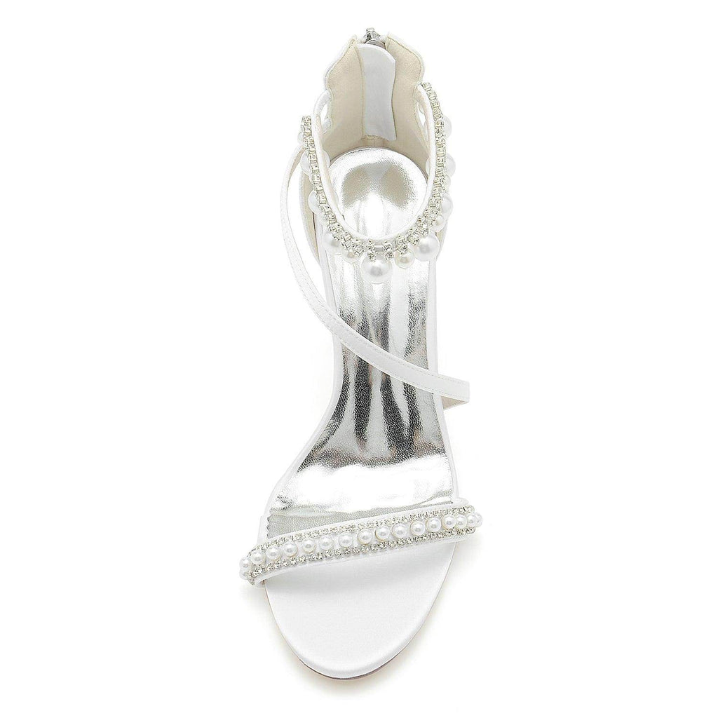 Stiletto Heel 9.5cm Silk-Like Shoes CK0333