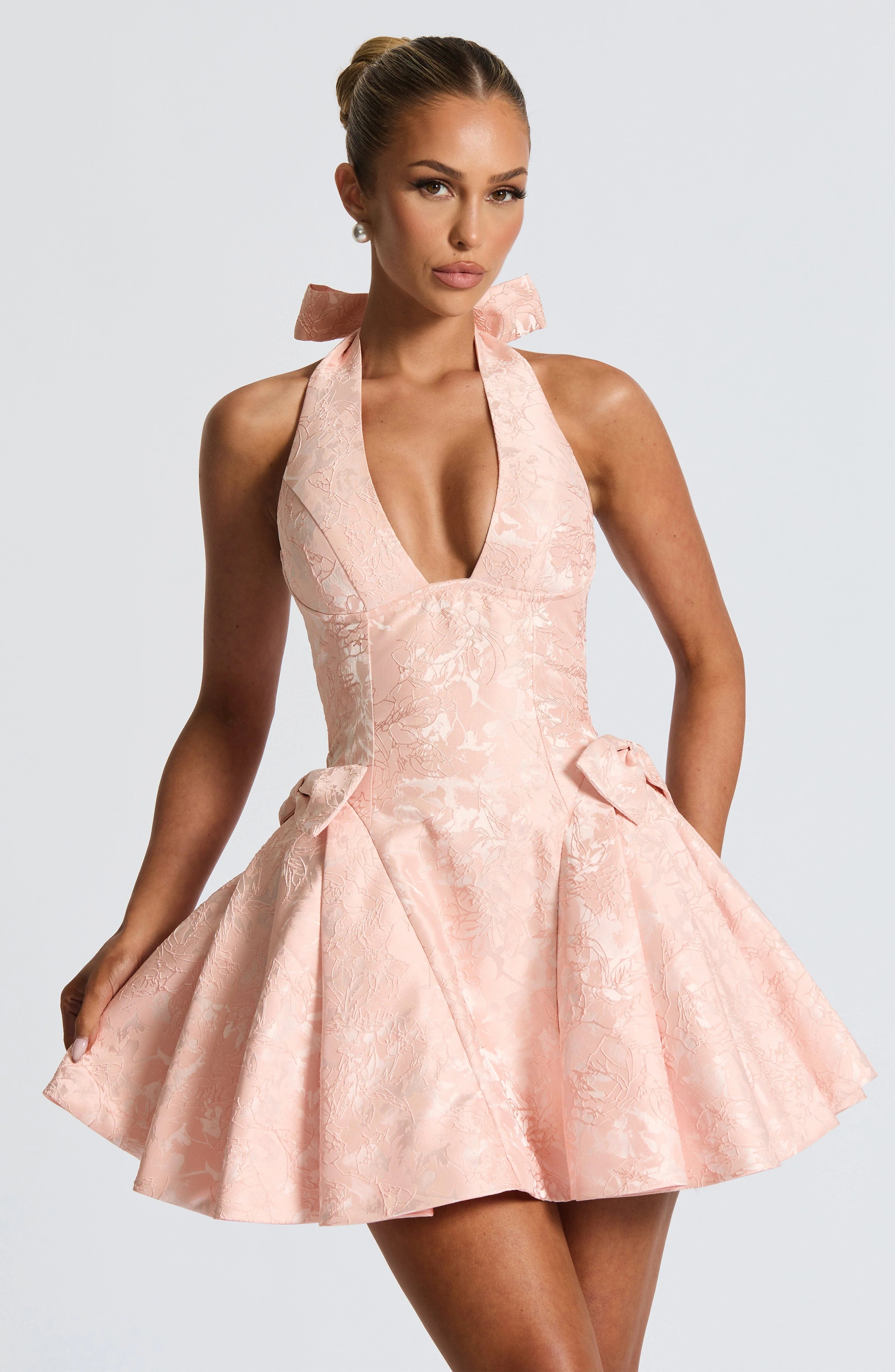Jocelyn Mini Dress - Soft Peach