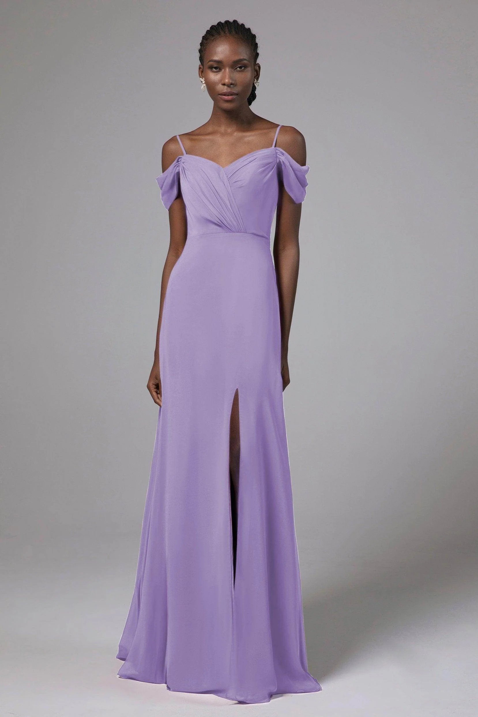 A-Line Floor Length Chiffon Bridesmaid Dress Formal Dresses CB0412
