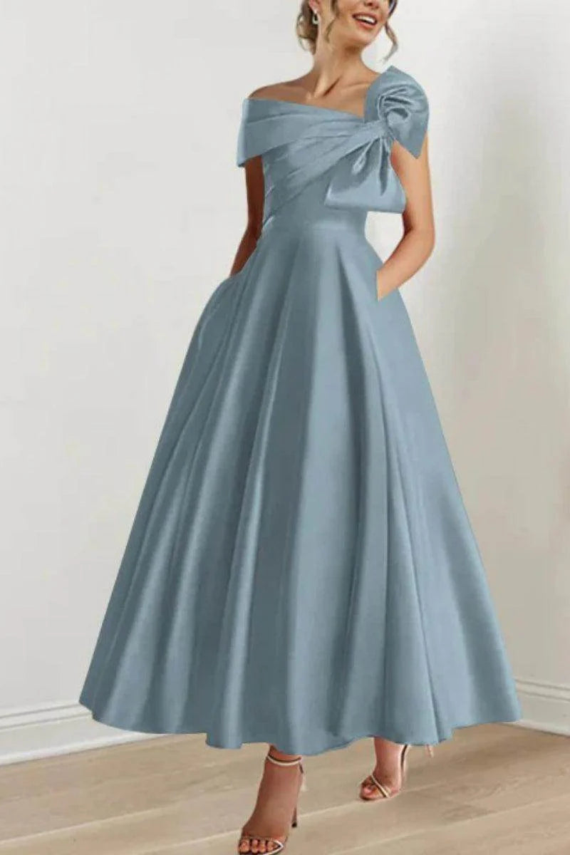 A Line Off The Shoulder Mother Dresses with Bows CM0333