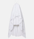 Jacquemus Provençale tiered cotton poplin gown