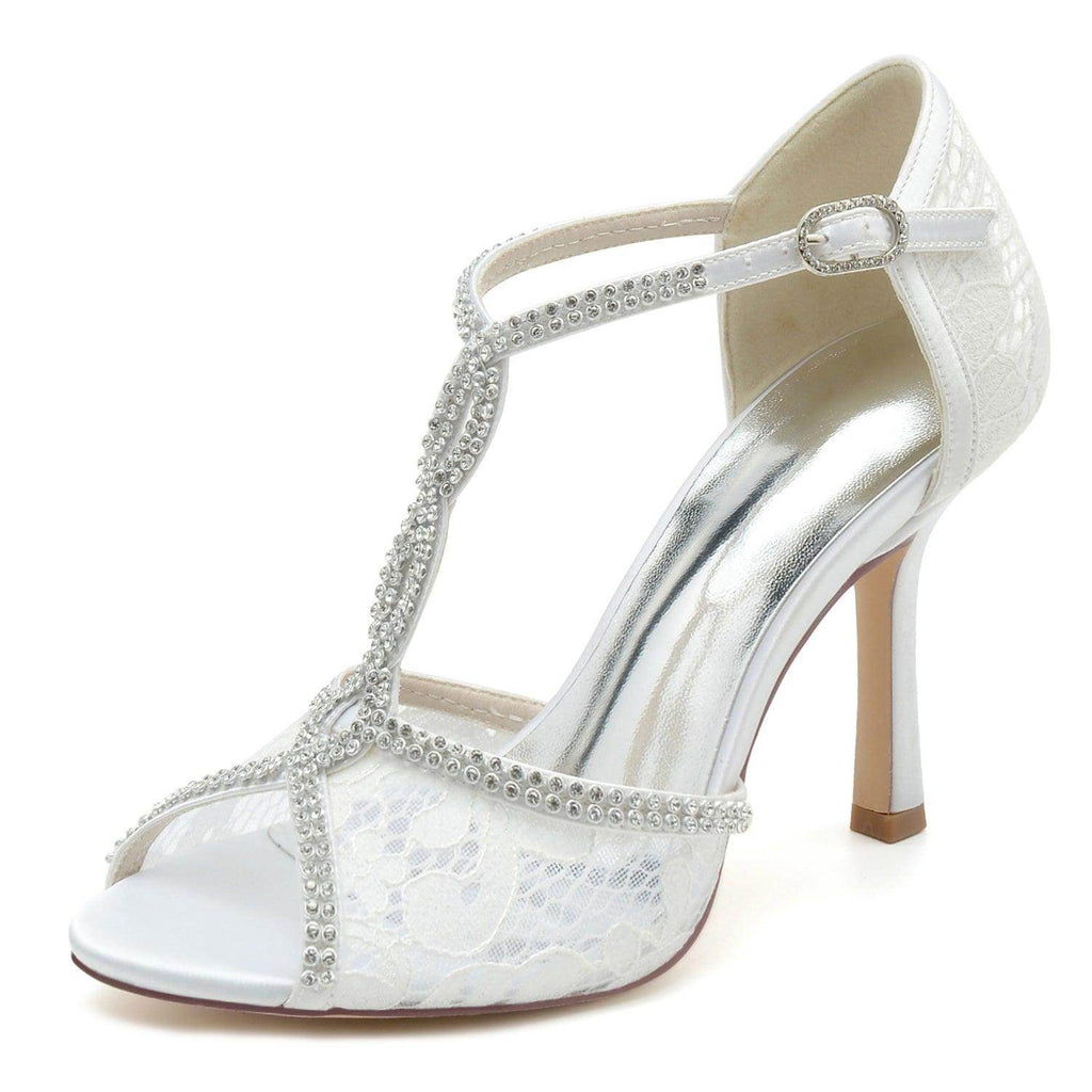 Stiletto Heel 9.5cm Silk-Like Shoes CK0390