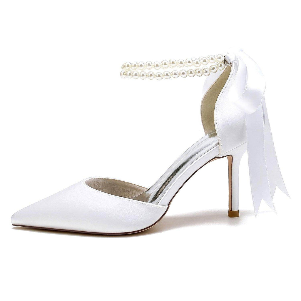 Stiletto Heel 8.5cm Silk-Like Shoes CK0444