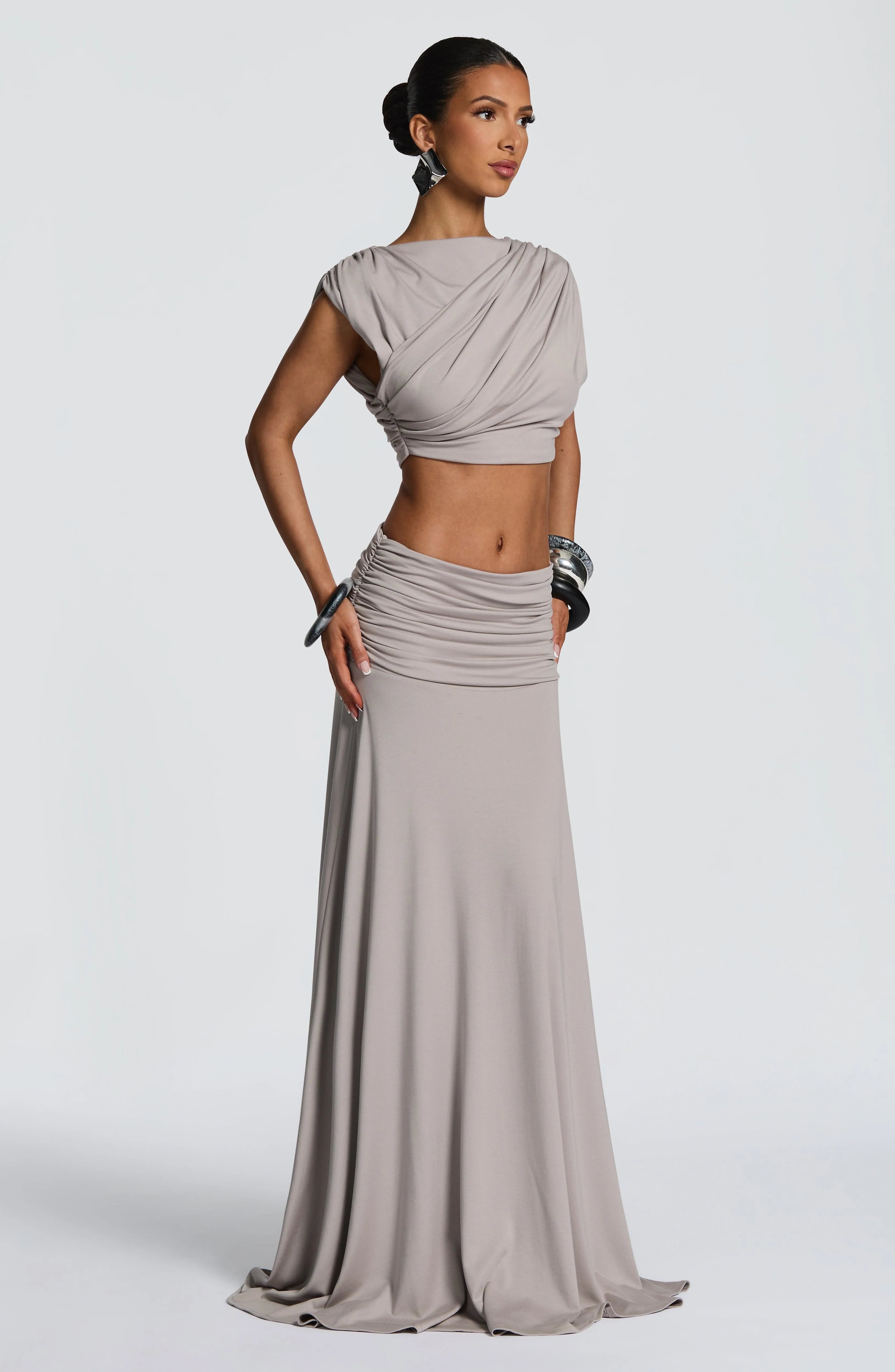 Amara Top - Light Grey