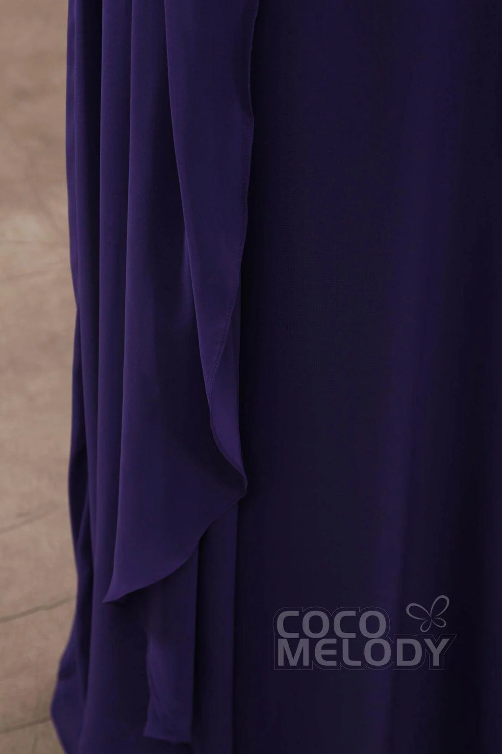 Sheath Floor Length Chiffon Wedding Guest Dress COZF15009