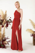 A-Line Floor Length Chiffon Bridesmaid Dress CB0477