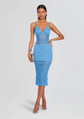 Tristyn Crochet Midi Dress