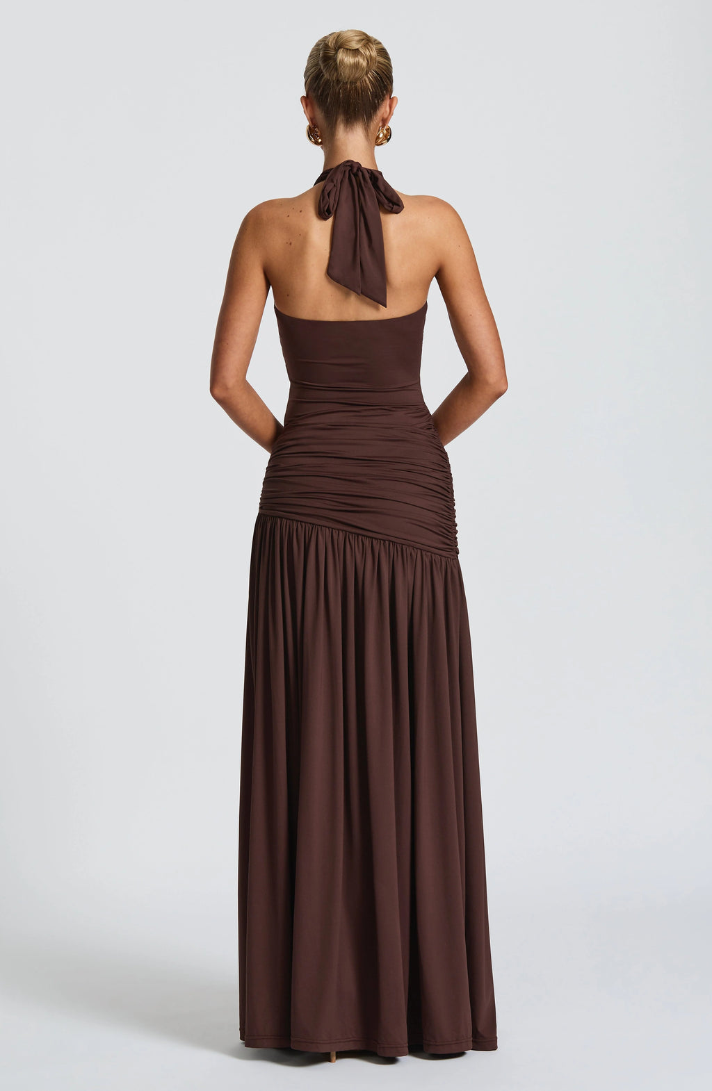 Saira Maxi Skirt - Plum Brown