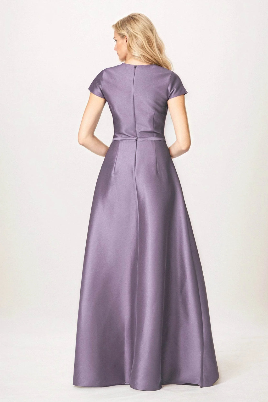 A-Line Maxi Satin Mother of the Bride Dresses CM0400