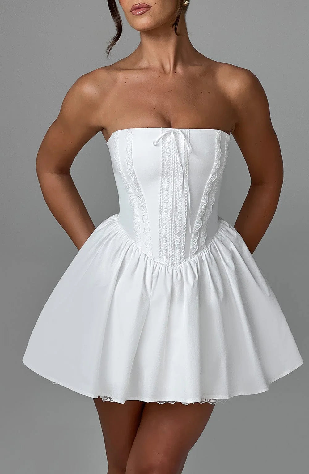 Evie Mini Dress - Ivory