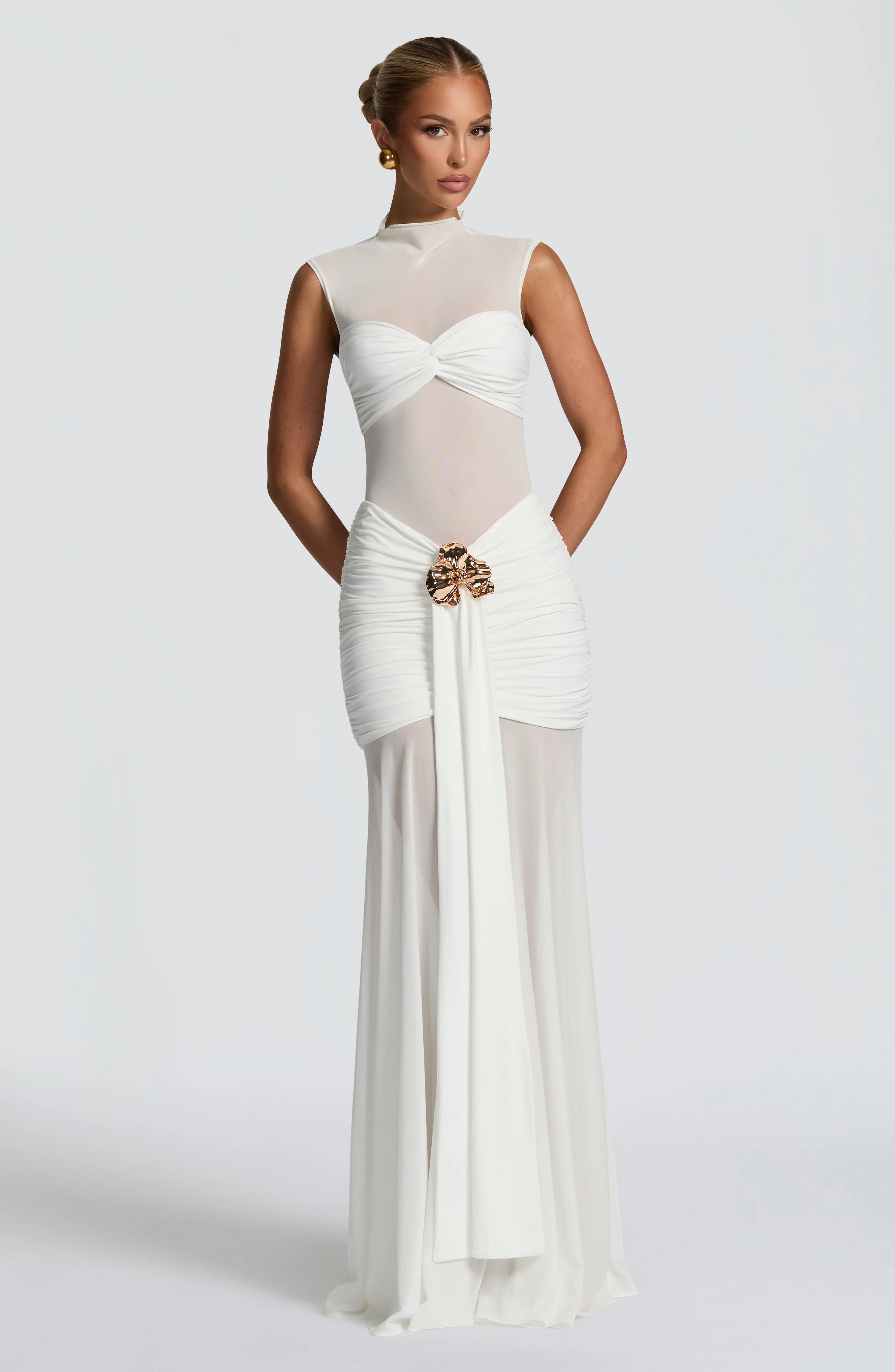 Fae Maxi Skirt - White