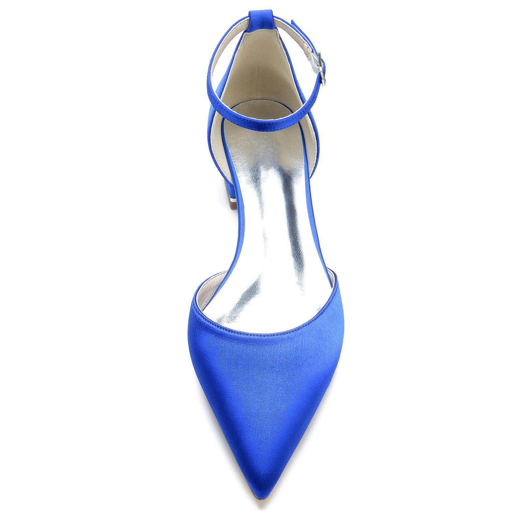 Flat Heel 2.5cm Silk-Like Lace Shoes CK0278