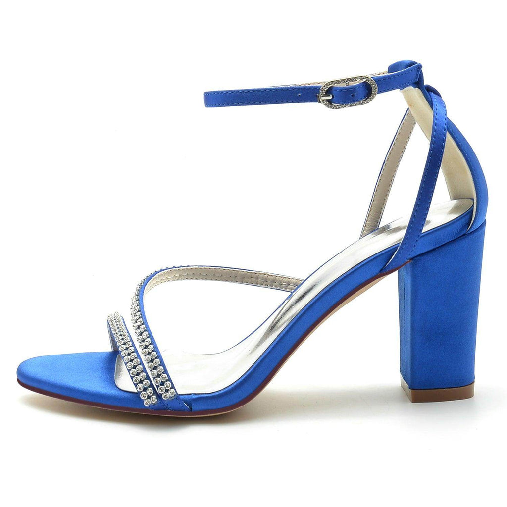 Blue Ankle Strap Heels CK0303