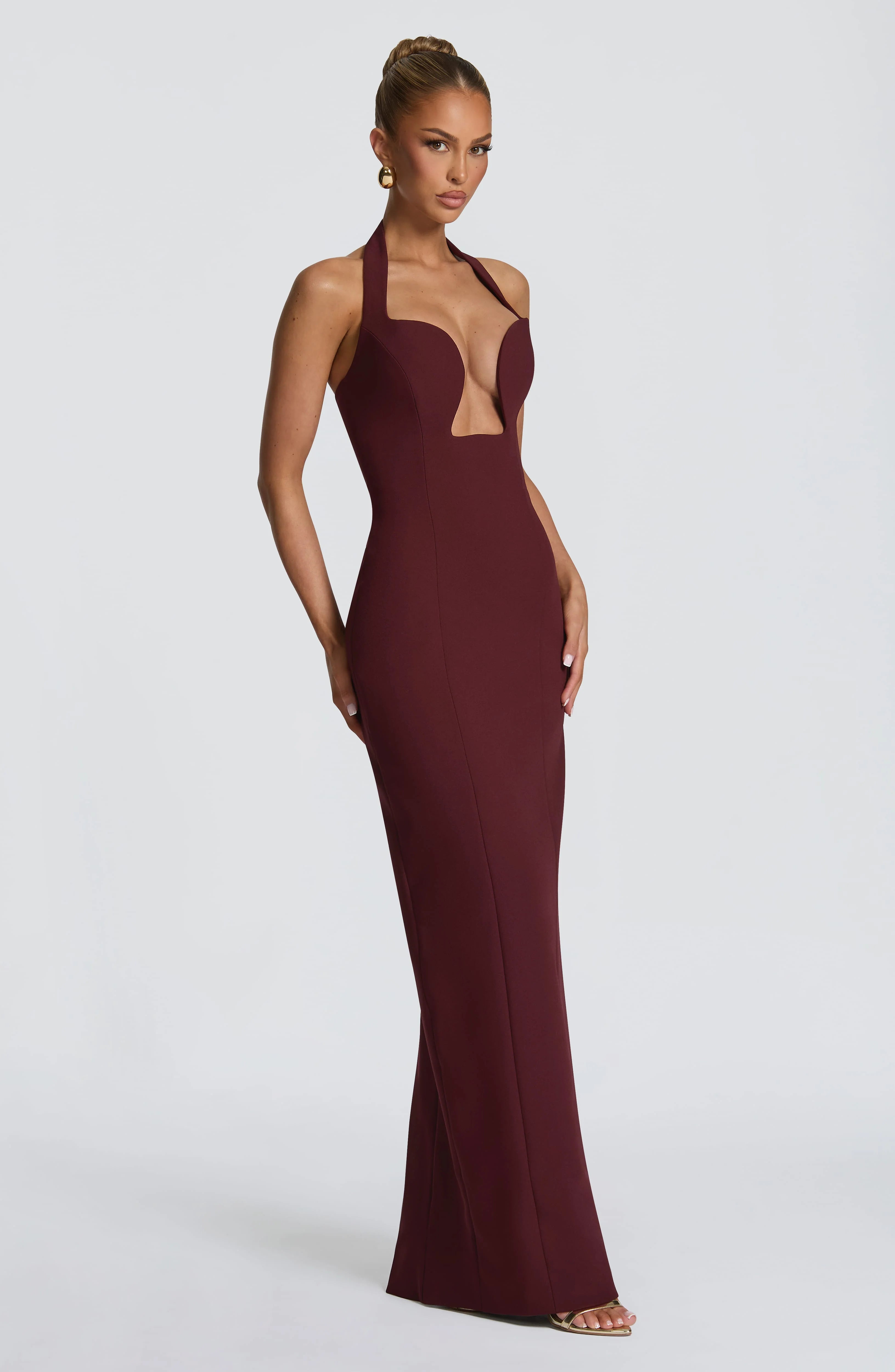 Charlotte Maxi Dress - Cherry Lacquer