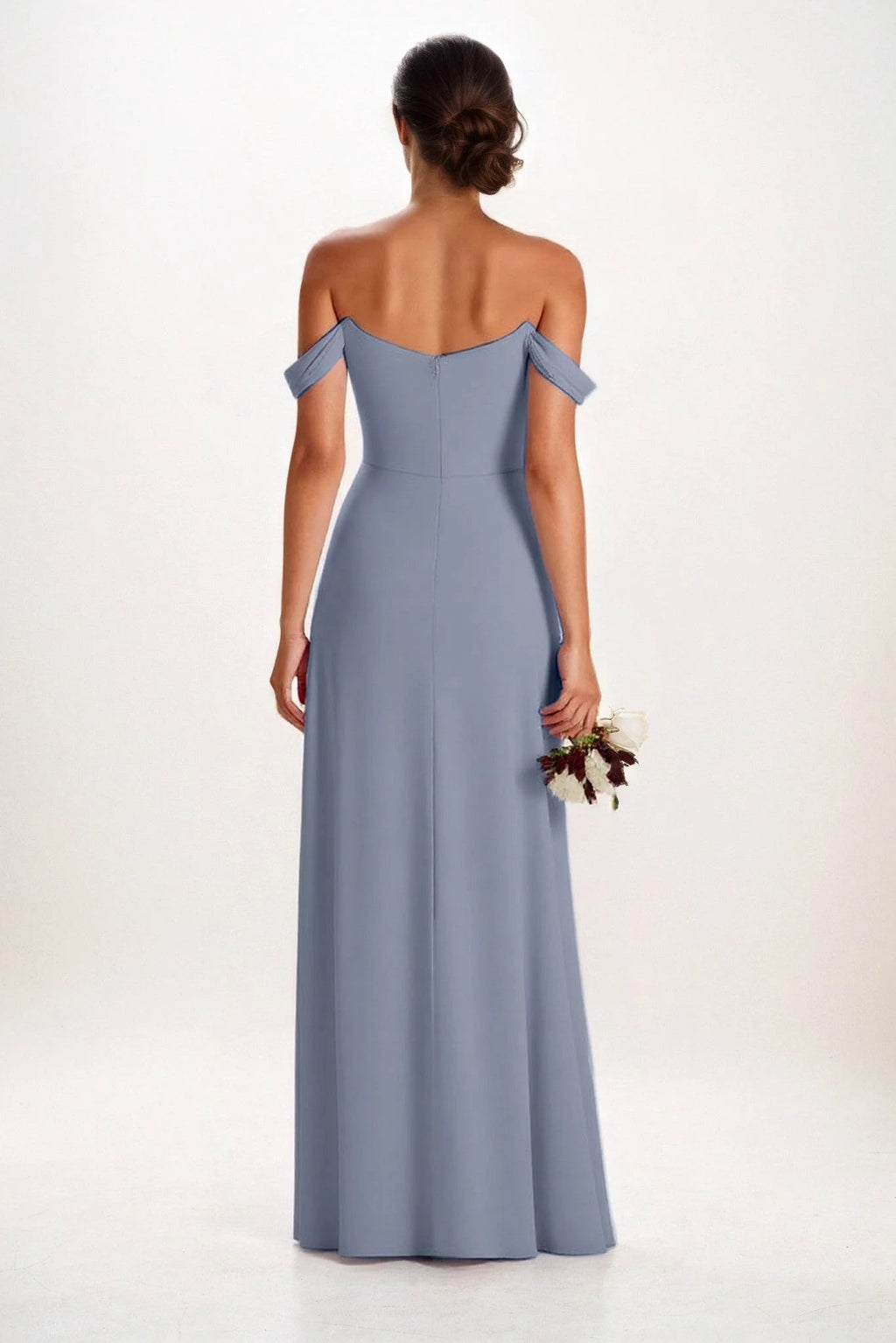 A-Line Maxi Chiffon Bridesmaid Dress CB0857