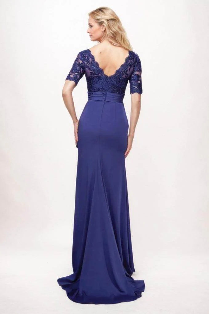 Sheath-Column Maxi Chiffon Mother Of The Bride Dress CM0304