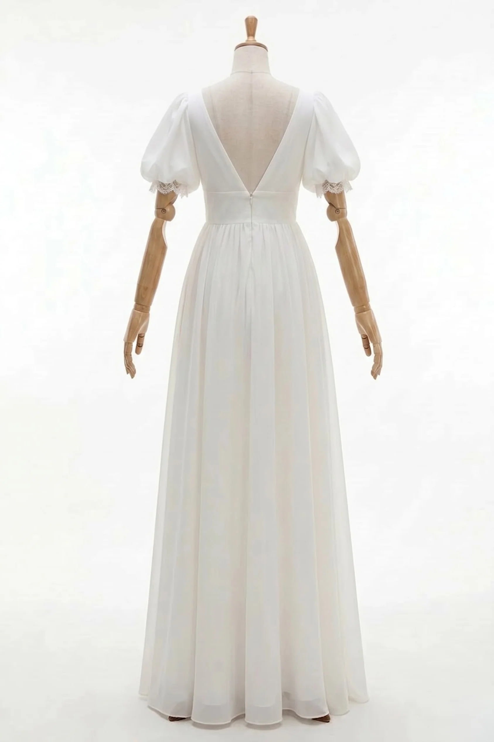 Sheath Floor Length Elastic Cloth Wedding Dress CW2676