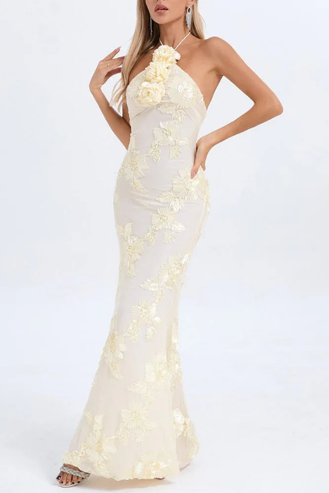 Mermaid Maxi Lace Formal Evening Dresses 819603785041