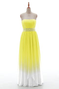 Sheath-Column Floor Length Chiffon Bridesmaid Dress PR3598