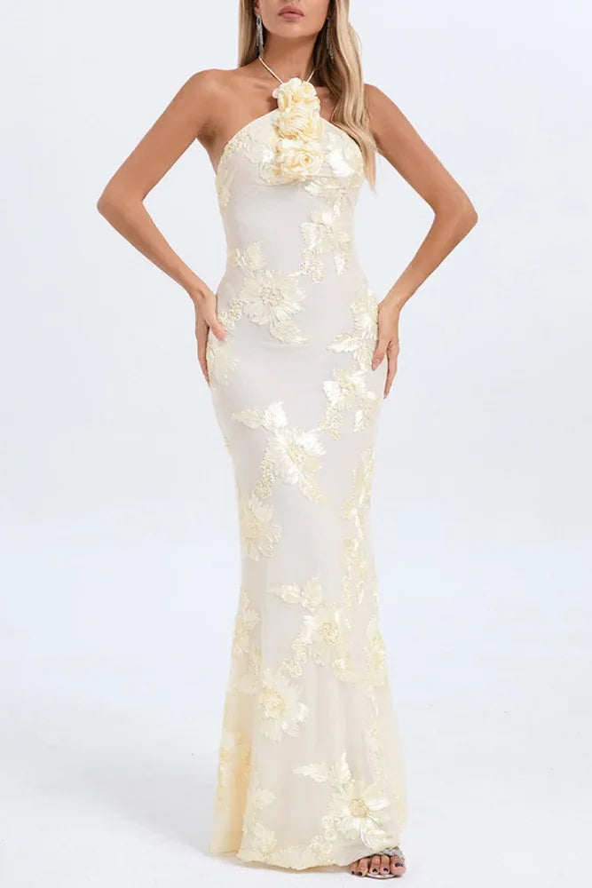 Mermaid Maxi Lace Formal Evening Dresses 819603785041
