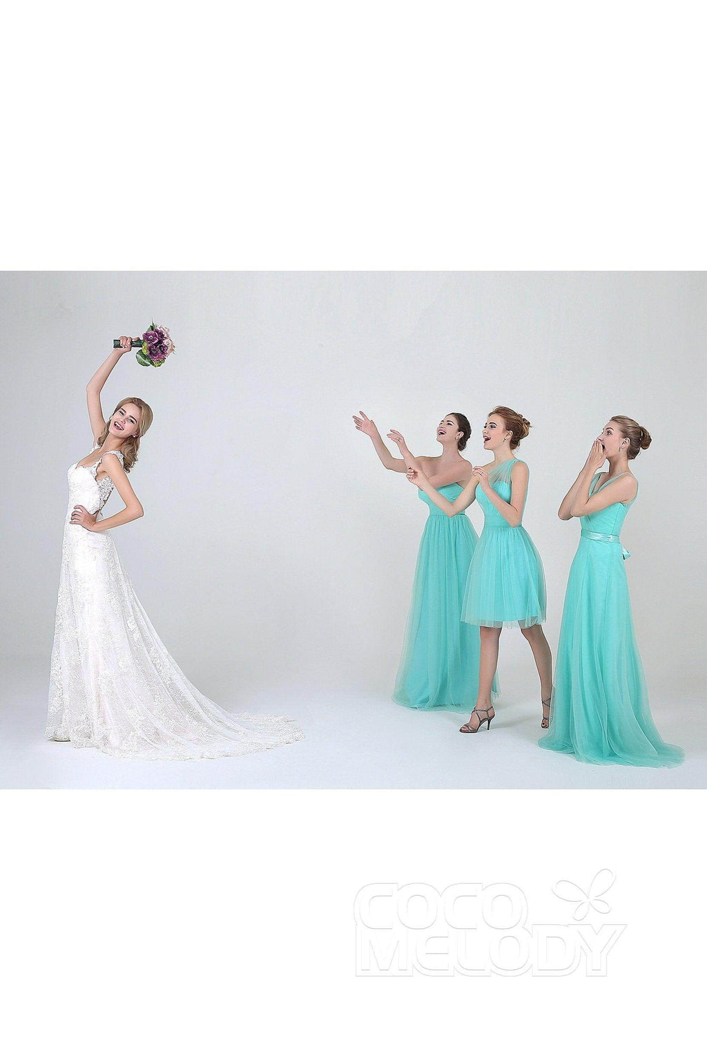 Sheath-Column Court Train Lace Wedding Dress CWVT15002